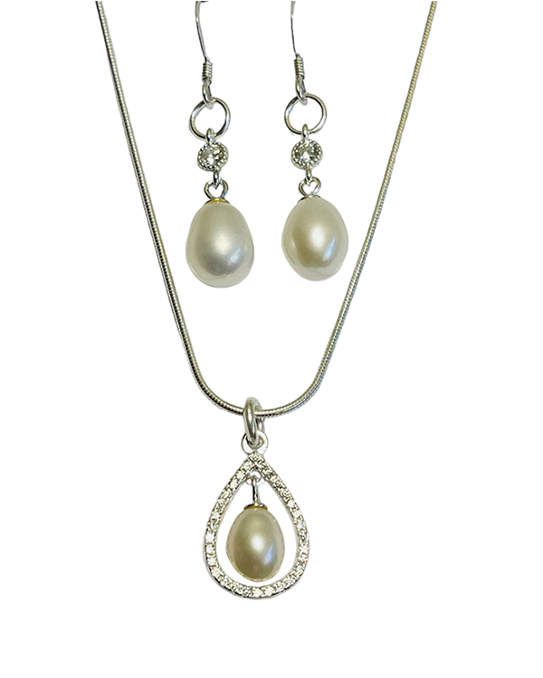 Pretty Pearl Bridal Jewellery Set