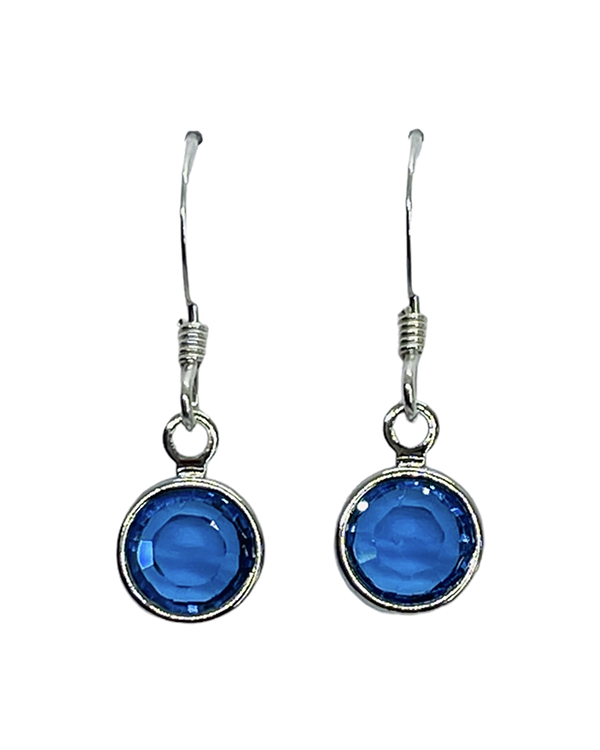Swarovski Crystal Blue Earrings