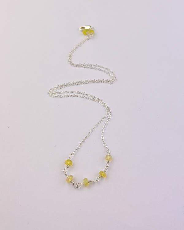 styleinshop Necklace-Gemstone Ethiopian Opal Beaded Necklace, October Birthstone