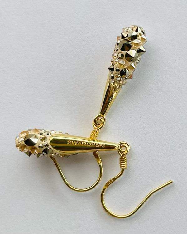 styleinshop Earrings-Swarovski Shimmer, Swarovski Crystal  pave Earrings